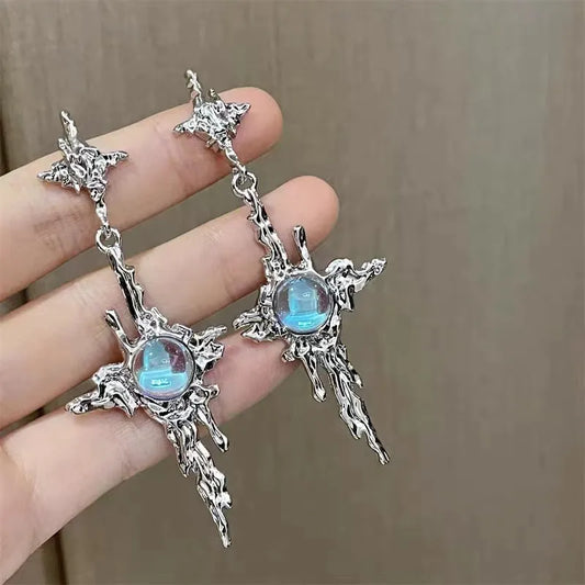 Fairy-Style-Simple-Style-Irregular-Star-Alloy-Plating-Inlay-Moonstone-Women-s-Drop-Earrings.webp